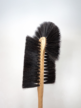 Heizkörperbürste, 3 Reihen, 50 cm / Rosshaar, Rundkopf